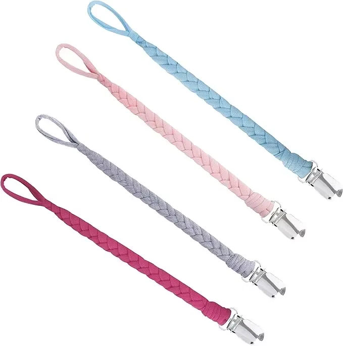 Napphållare Bomull 4-pack Röd/Grå