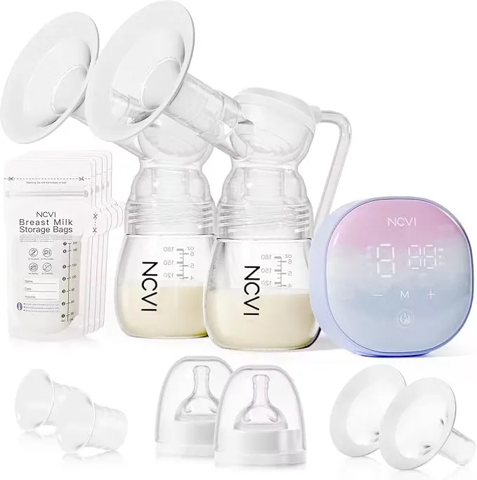 NCVI Dubbel Elektrisk Bröstpump Blå