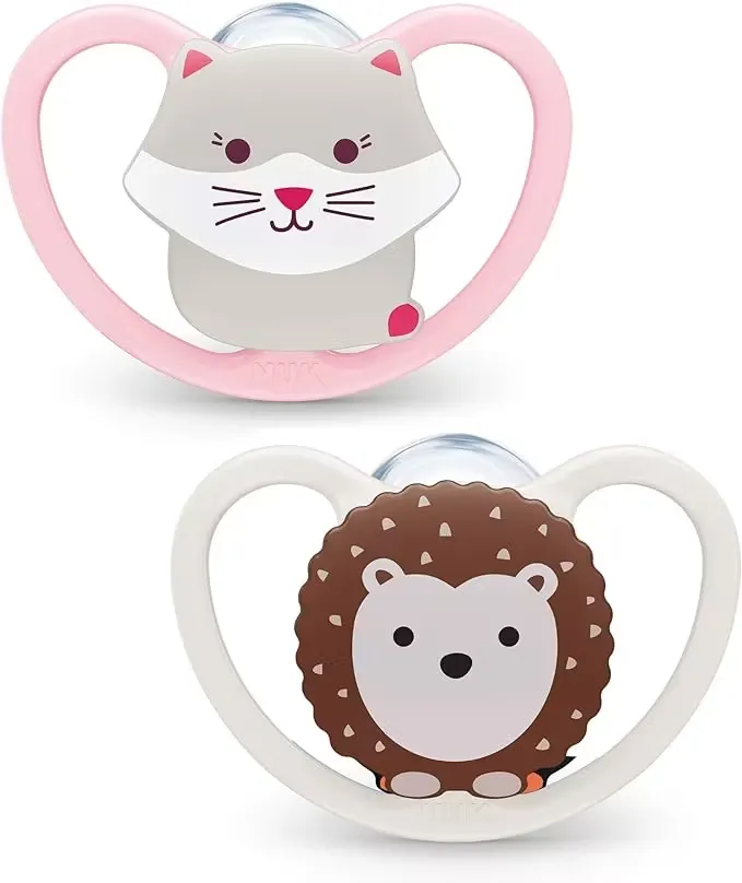 NUK Space Napp Silikon 2-Pack 0-6 Månader