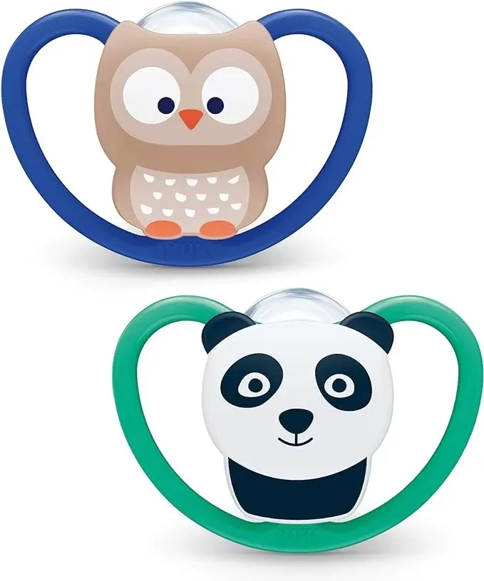 NUK Space Napp Silikon 2-Pack 6-12 Månader