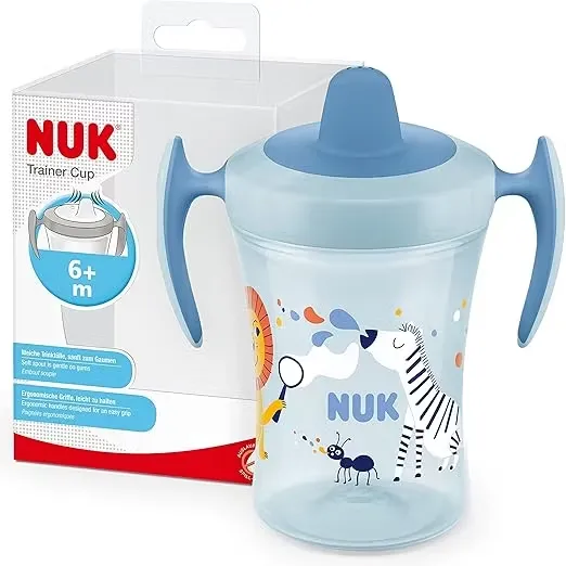 NUK Trainer Cup pipmugg 230ml Blå