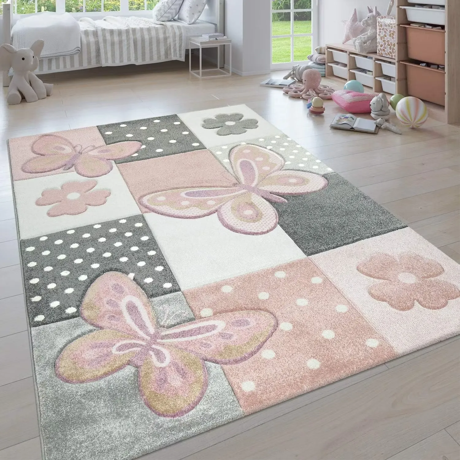 Paco Home Barnmatta Pastell Fjäril