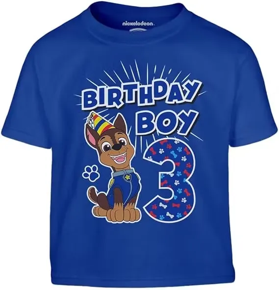 Paw Patrol Birthday Boy T-shirt 3år