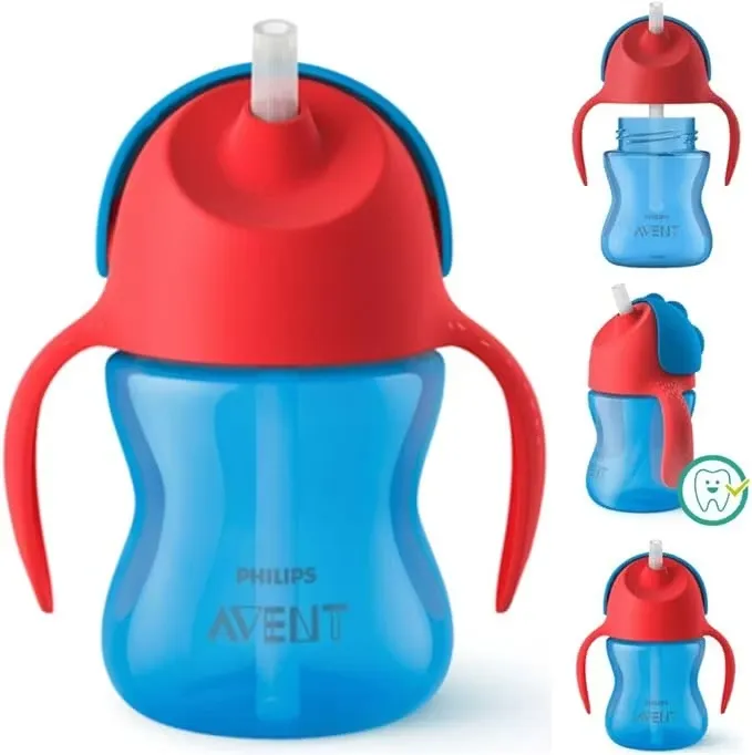 Philips Avent Sugrörsmugg Bendy 200ml Röd