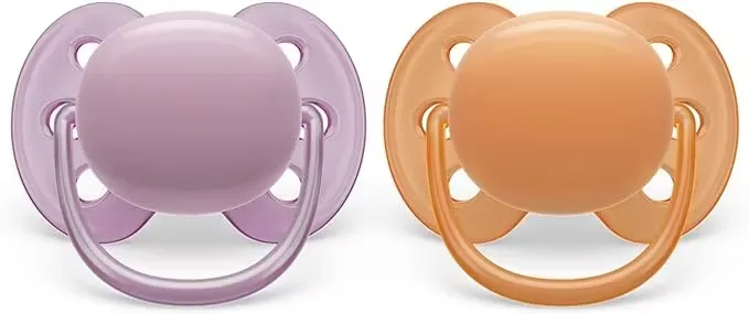 Philips Avent Ultra Soft Napp 0-6 Månader Lila/Orange