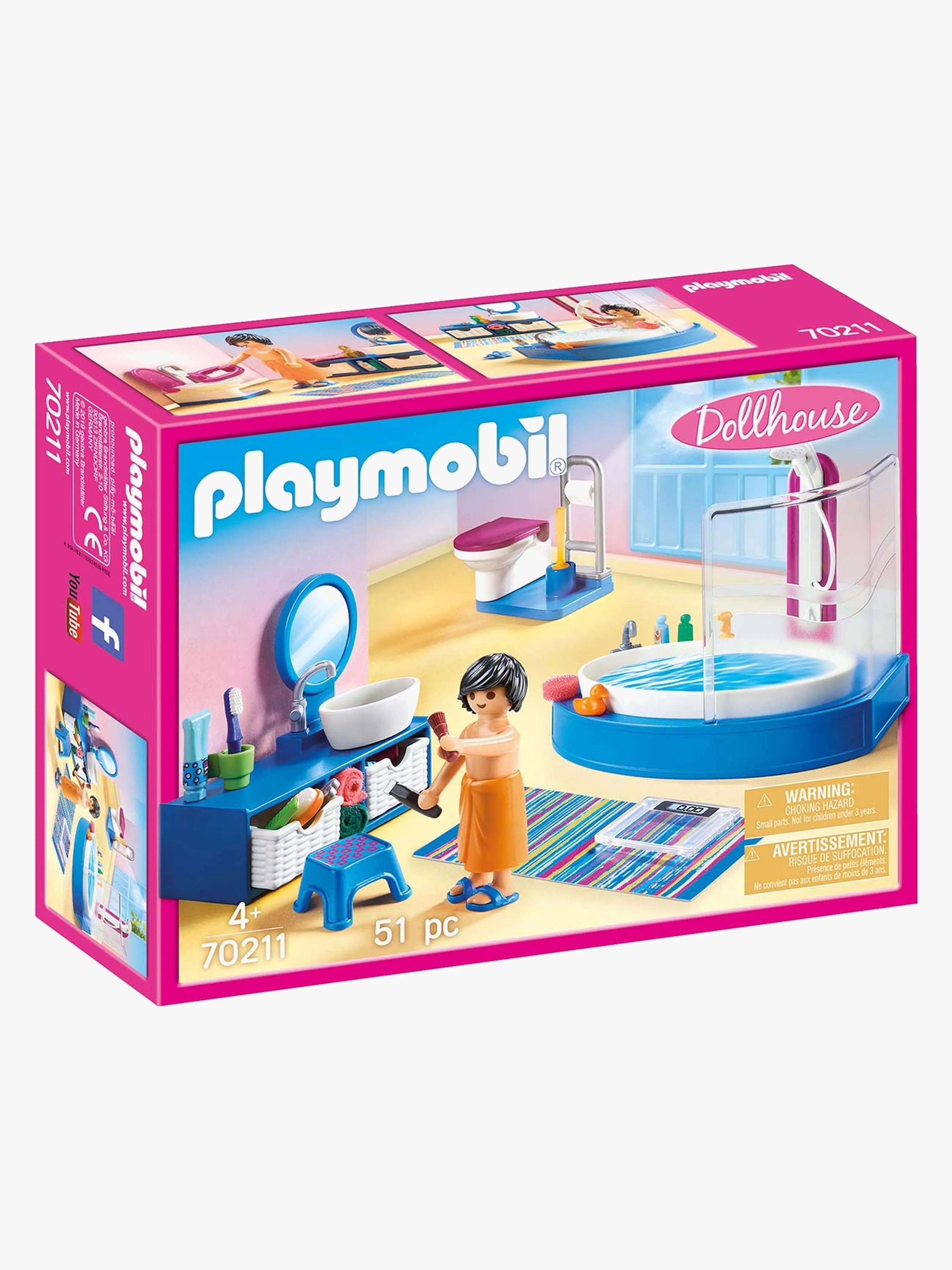 Playmobil 70211 Dollhouse Badrum med badkar