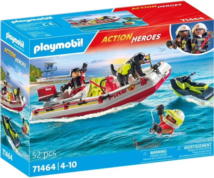 Playmobil City Action 71464 Brandbåt med aquascooter