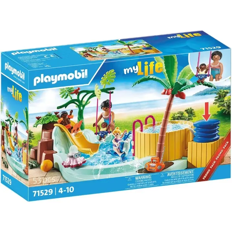 Playmobil My Life Barnpool med bubbelpool 71529