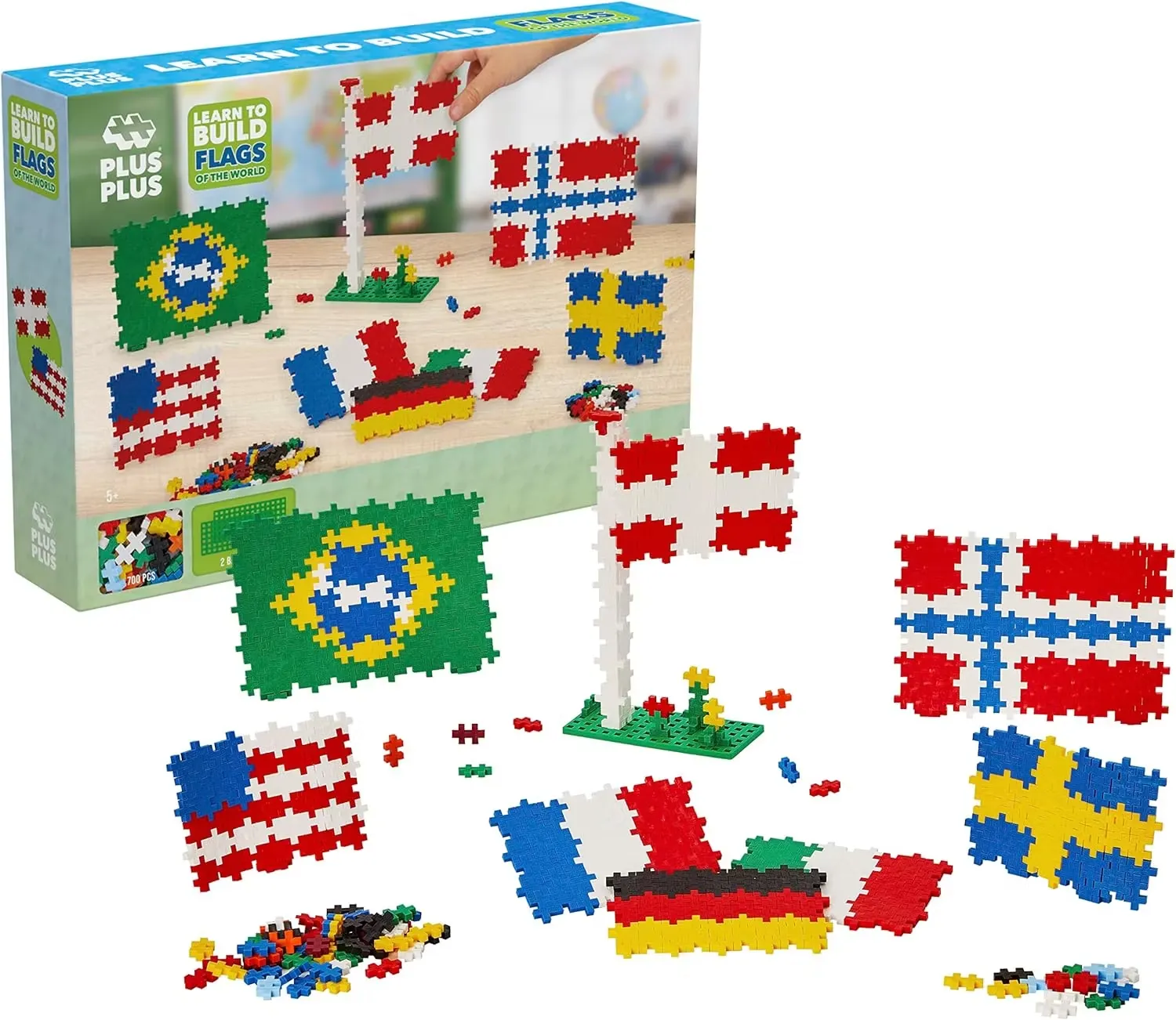 Plus Plus Learn To Build Flags 700 Bitar