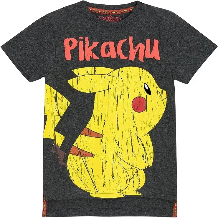 Pokemon Pikachu T-Shirt Grå