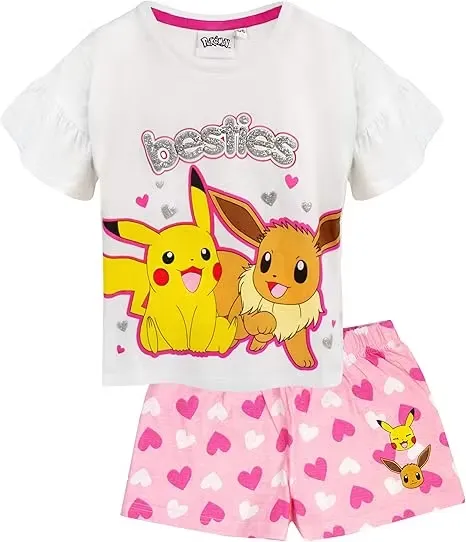 Pokemon Pyjamasset Pikachu & Eevee