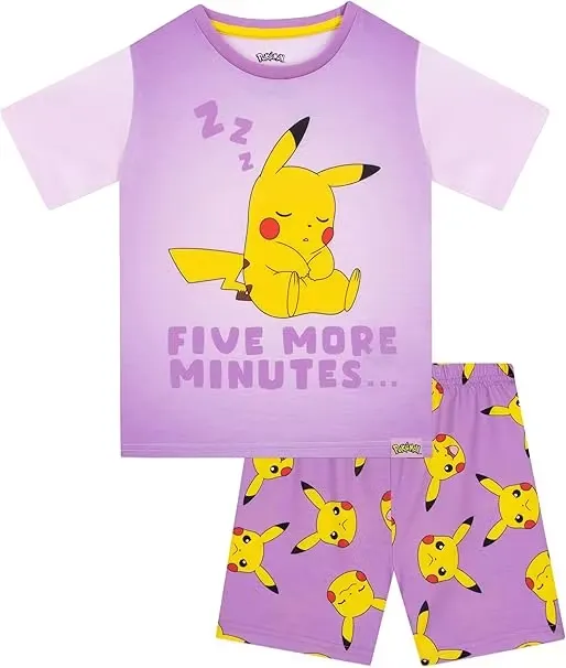 Pokemon Pyjamasset Pikachu Five More Minutes