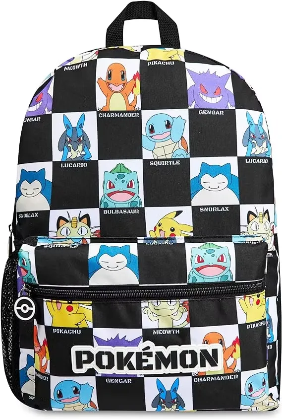 Pokemon Ryggsäck Multi Characters Svart
