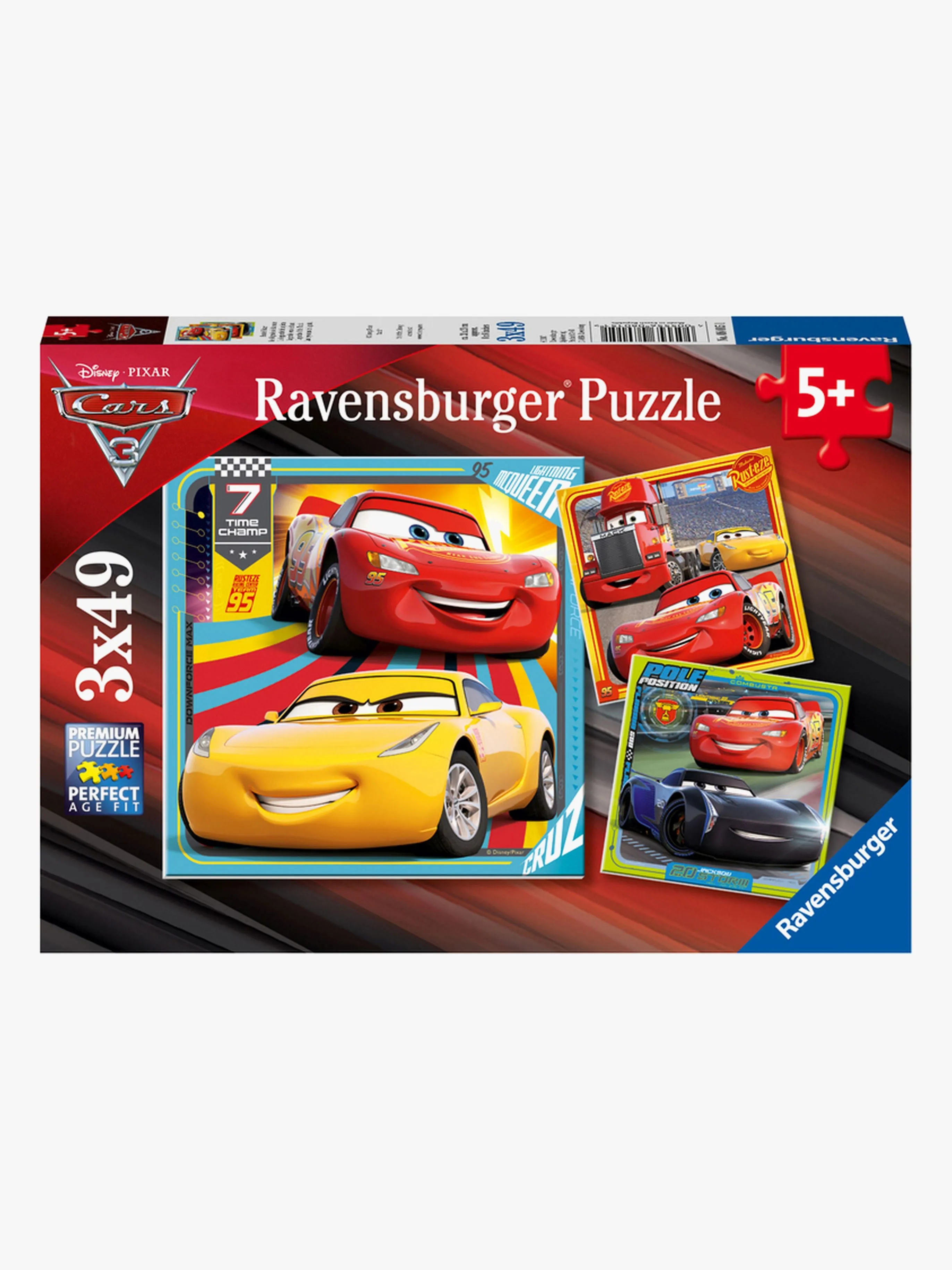 Ravensburger Disney Cars 3 Pussel 3x49 Bitar