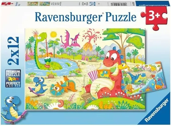 Ravensburger Favorit Dinosaurie 2 x 12 Bitar