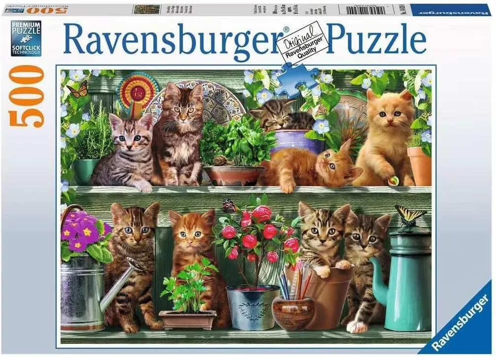 Ravensburger Katter på hyllan 500bitar