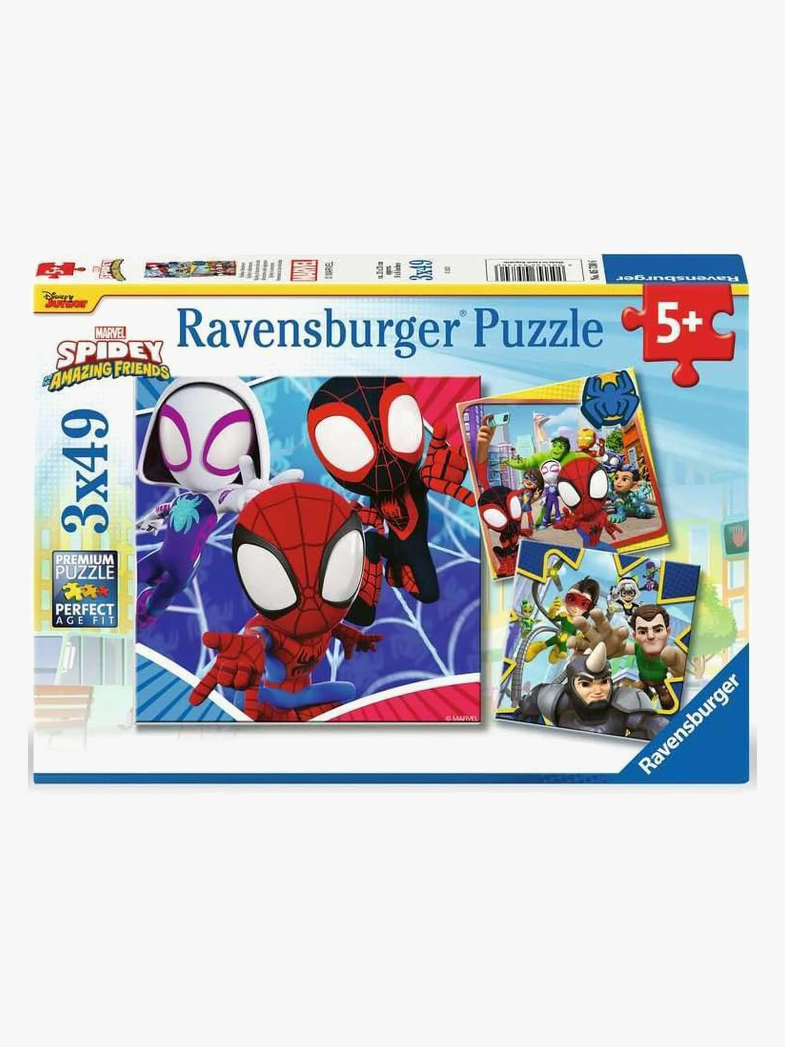 Ravensburger Marvel Spidey and His Amazing Friends Pussel 3x49 Bitar