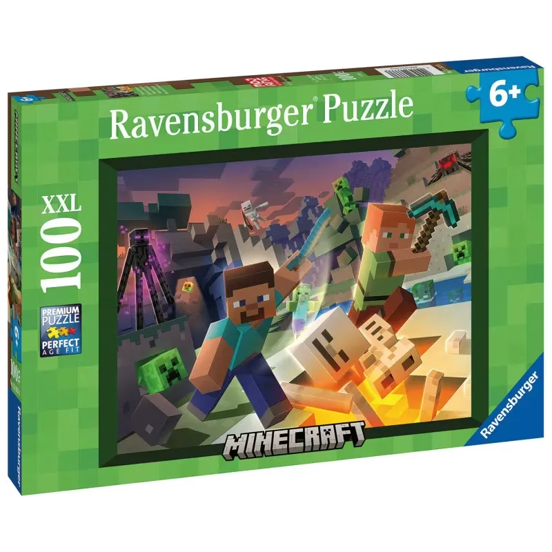 Ravensburger Minecraft Monster Pussel 100 Bitar