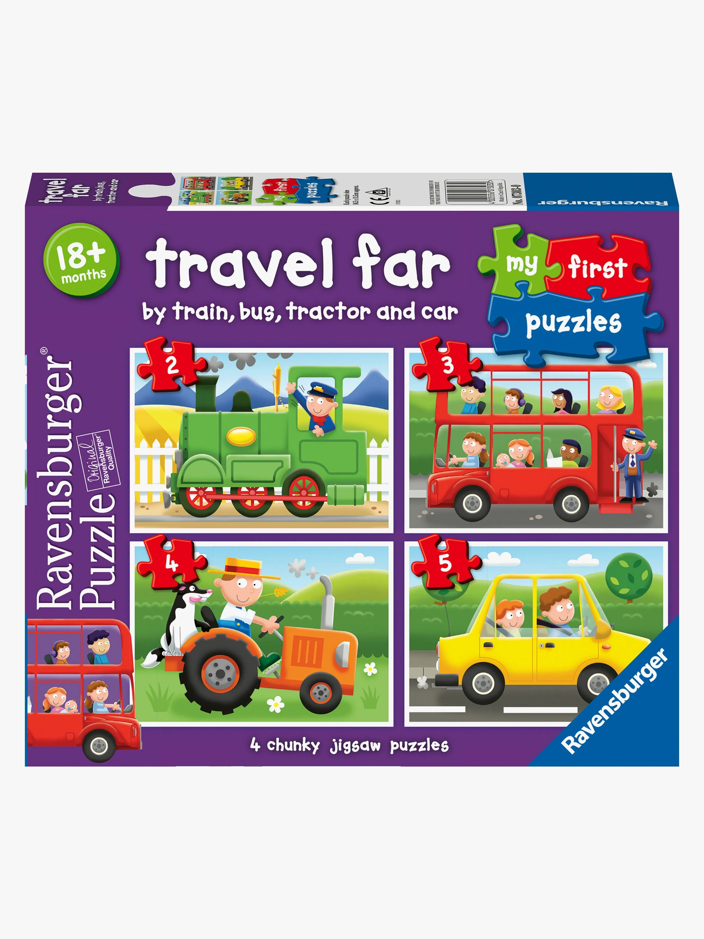 Ravensburger My First Puzzles Travel far Pussel 4-i-1