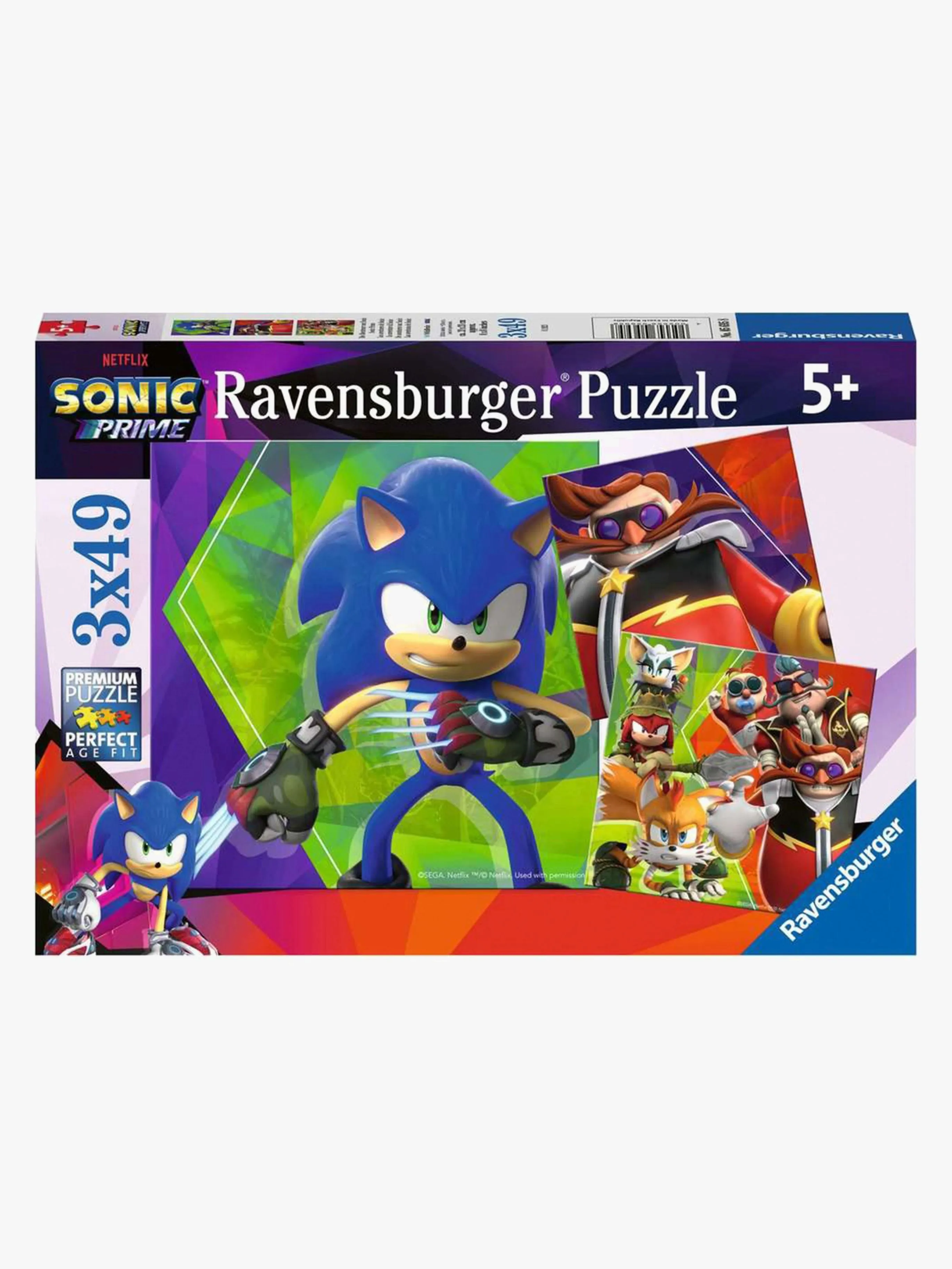 Ravensburger Pussel Sonic Prime 3x49 Bitar