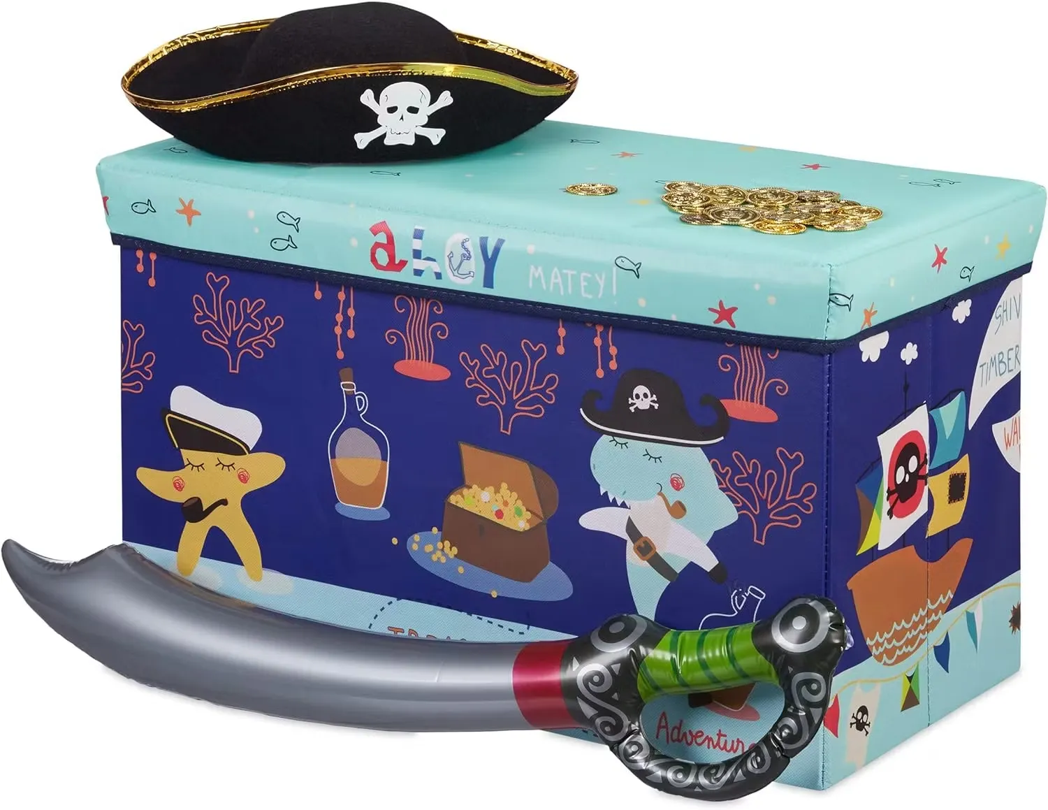 Relaxdays Förvaringslåda Skattjakt