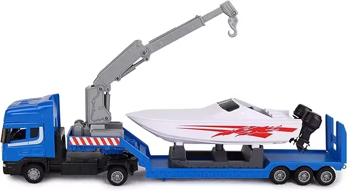 Scania Lastbil Med Motorbåt