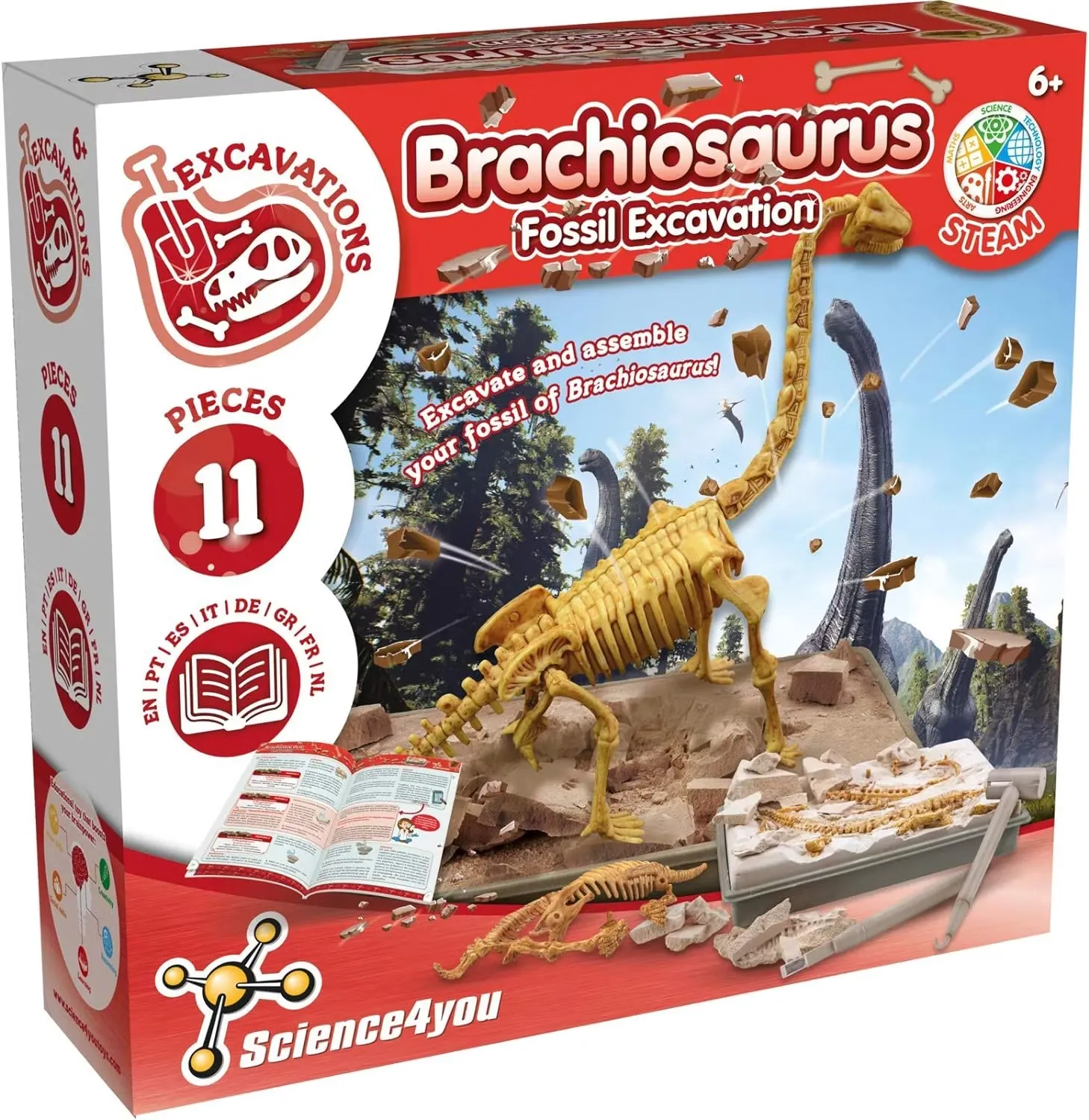Science4you Brachiosaurus Fossila Utgrävningar