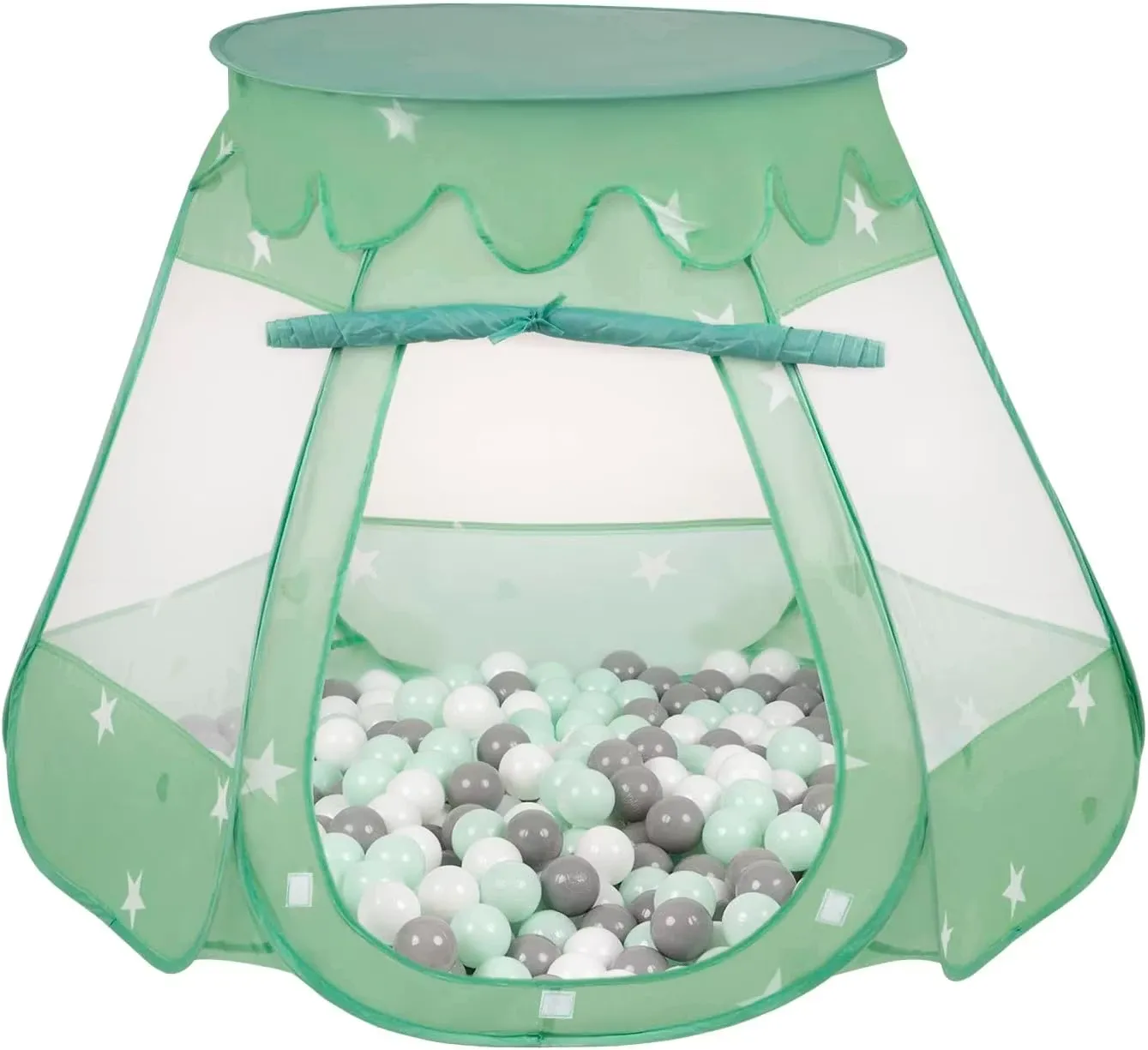 Selonis Lektält Med Bollar Grön