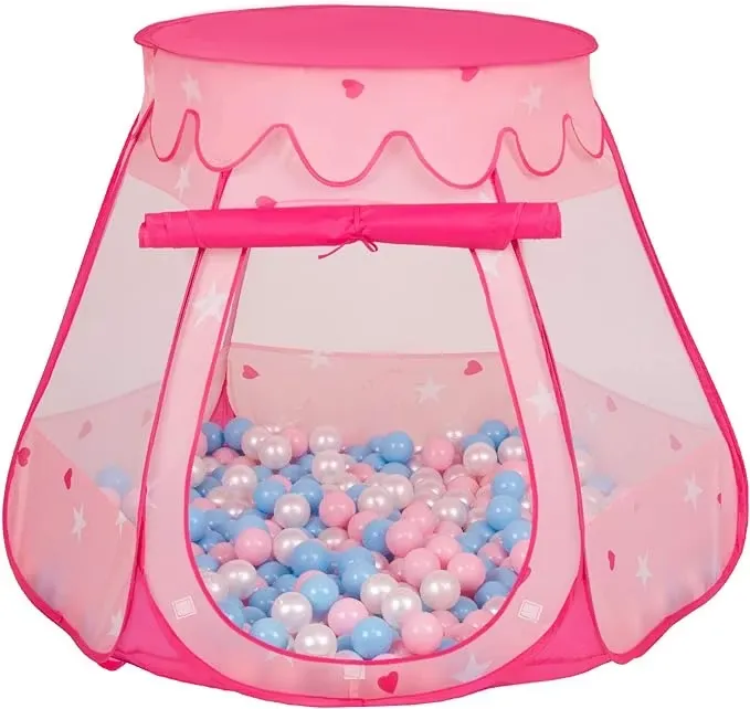 Selonis Lektält Med Bollar Rosa