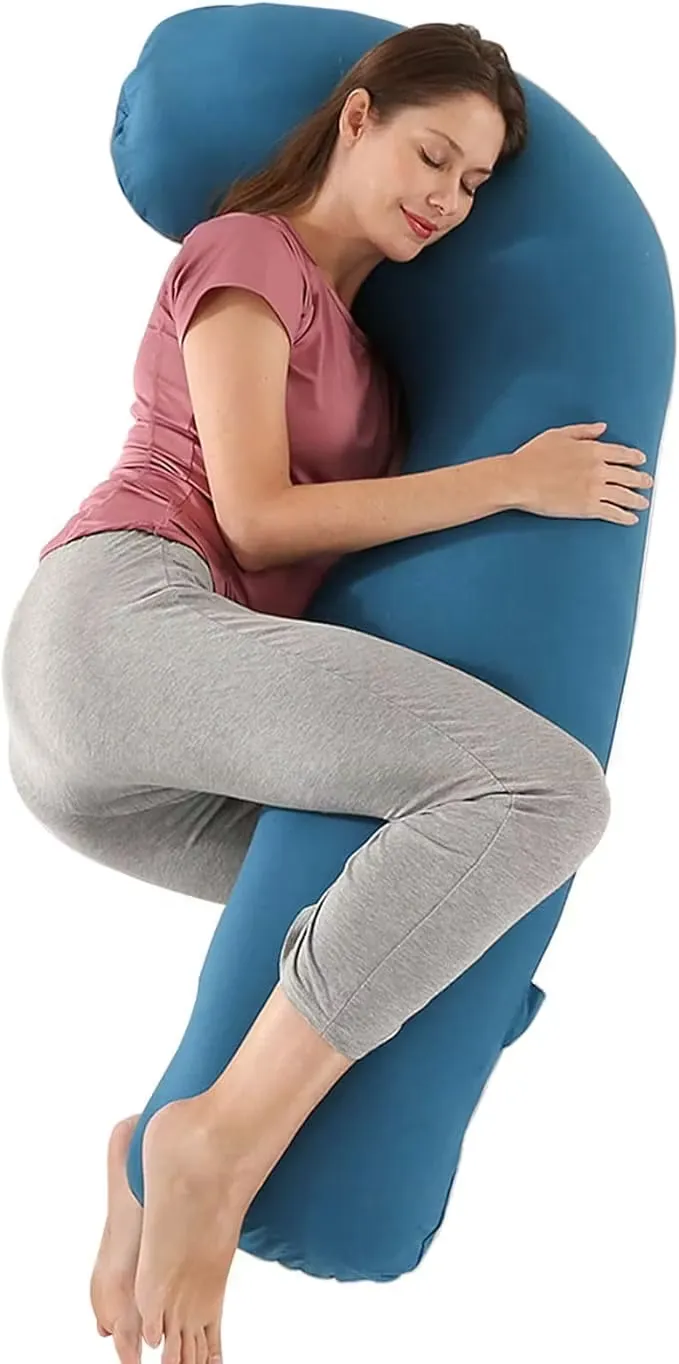 Shanna Gravidkudde J-Form Blå