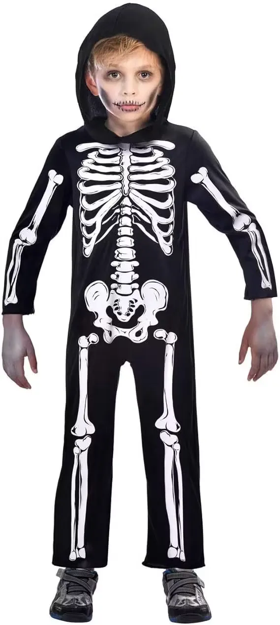 Skelett Barn Maskeraddräkt