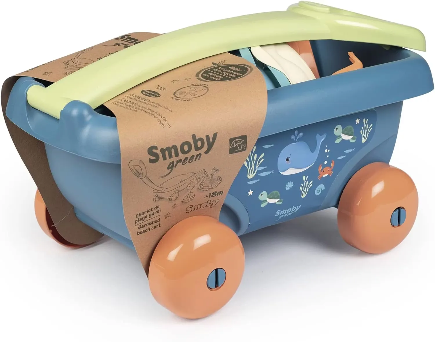 Smoby Strandvagn Med Tillbehör