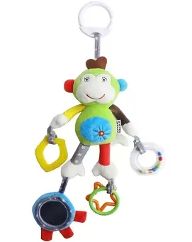 Snuggle Sprouts Barnvagnsleksak Med Skallra Apa