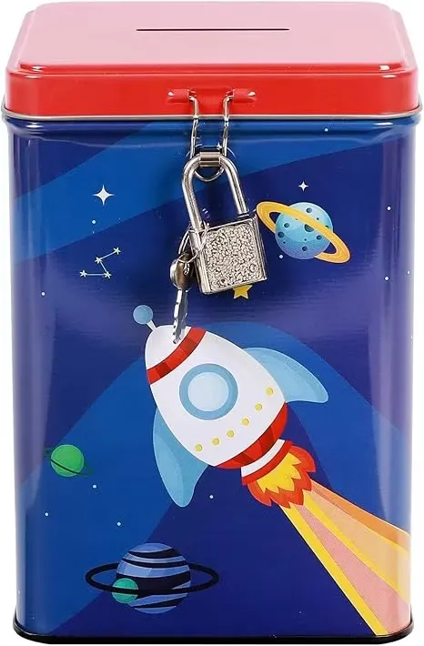 Sparbössa Med Lås Och Nyckel Space