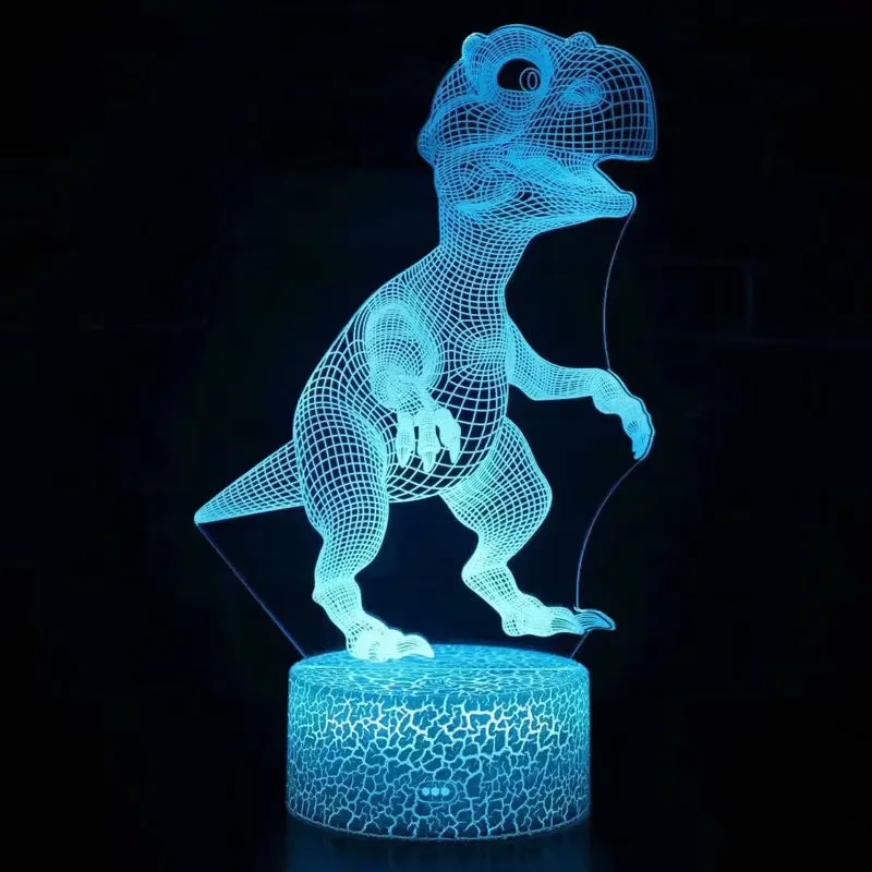 Sparkaura 3D Nattlampa T-rex