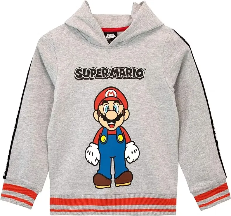 Super Mario Hoodie Grå