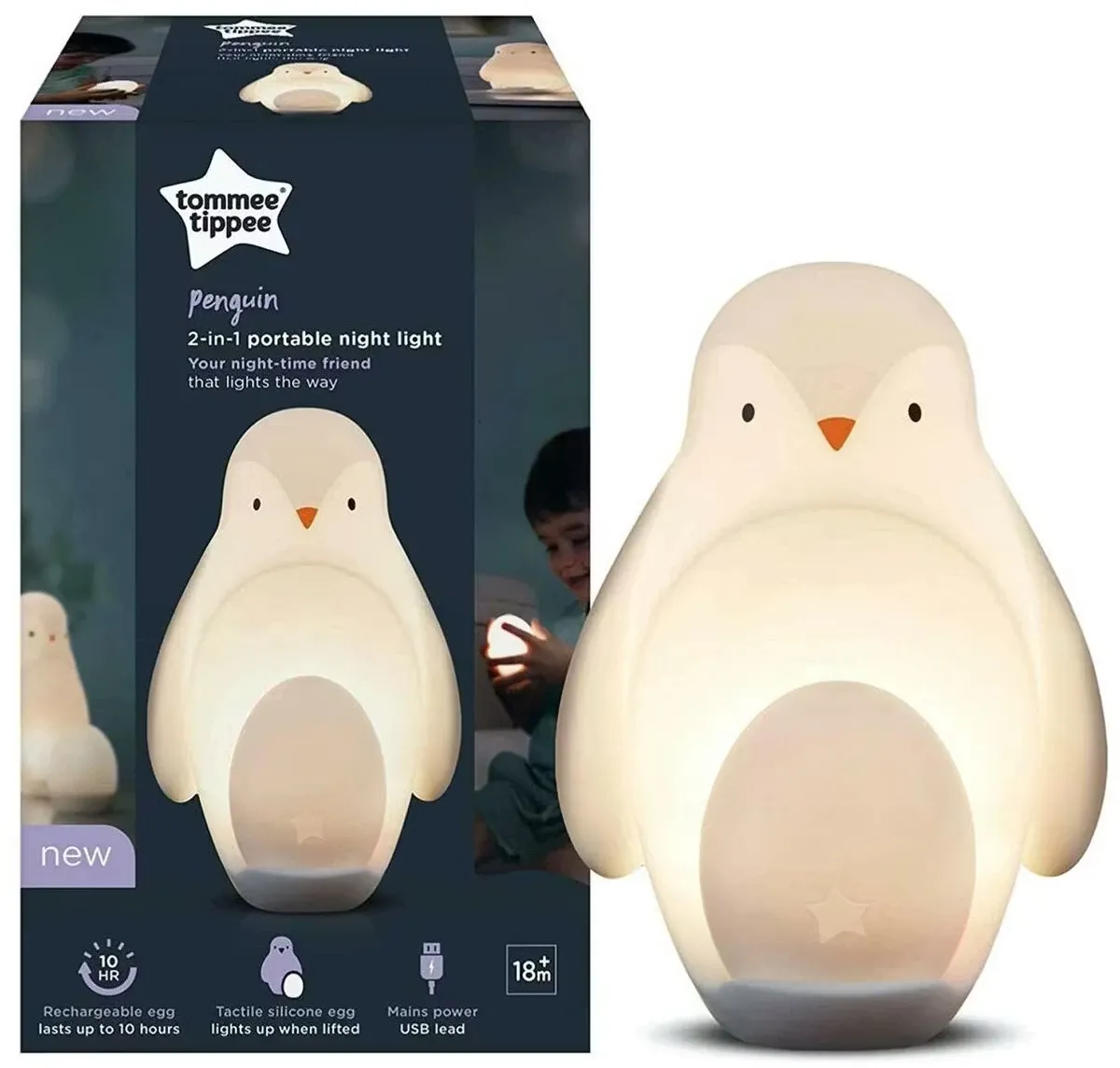 Tommee Tippee Portabel Nattlampa Pingvin