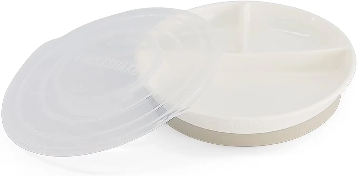 Twistshake Babytallrik med Lufttätt Lock Vit