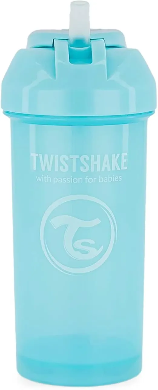 Twistshake Straw Cup 360ml Pastellblå