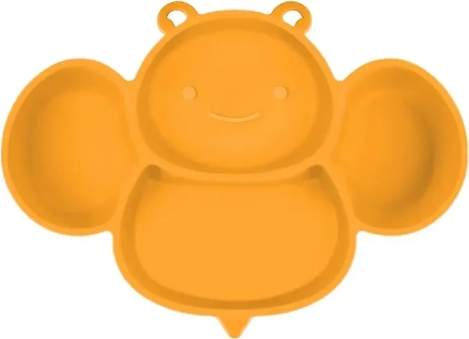 Vicloon Silikontallrik Bi Gul