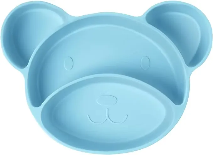Vicloon Silikontallrik Björn Blå