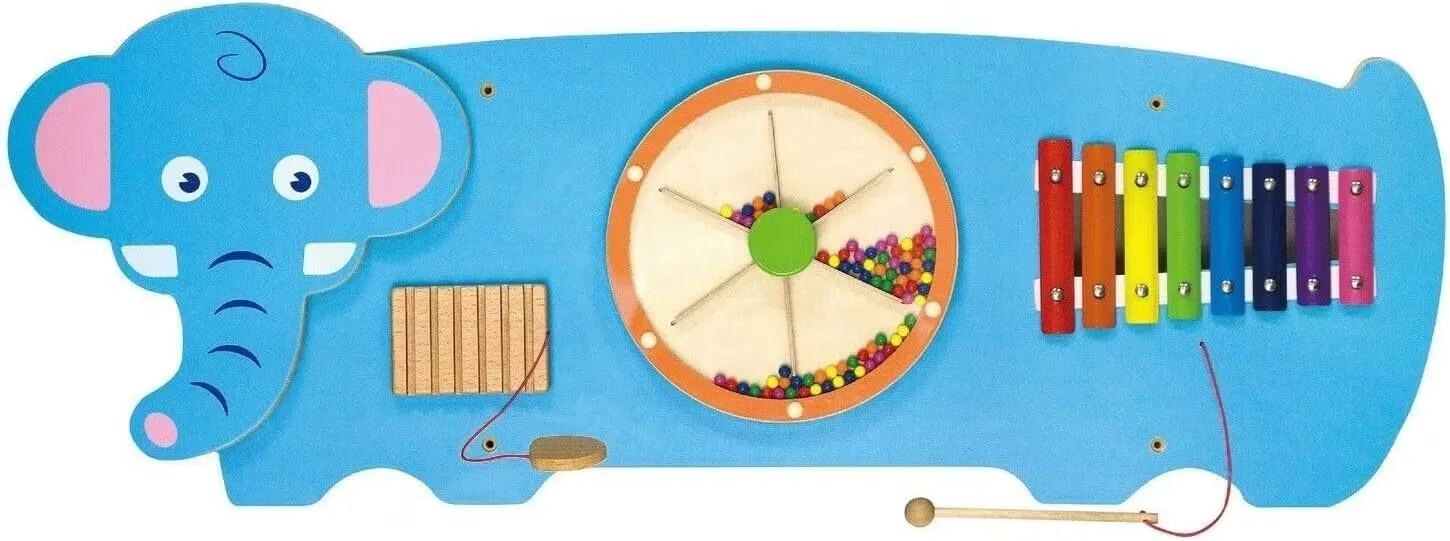 Viga Aktivitetstavla I Trä Elefant