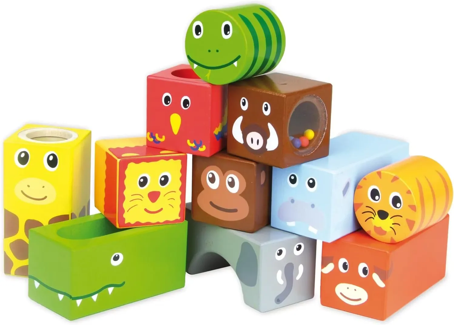 Vilac Färgglada Klossar I Trä